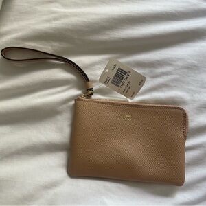 NWT coach nude colored wristlet